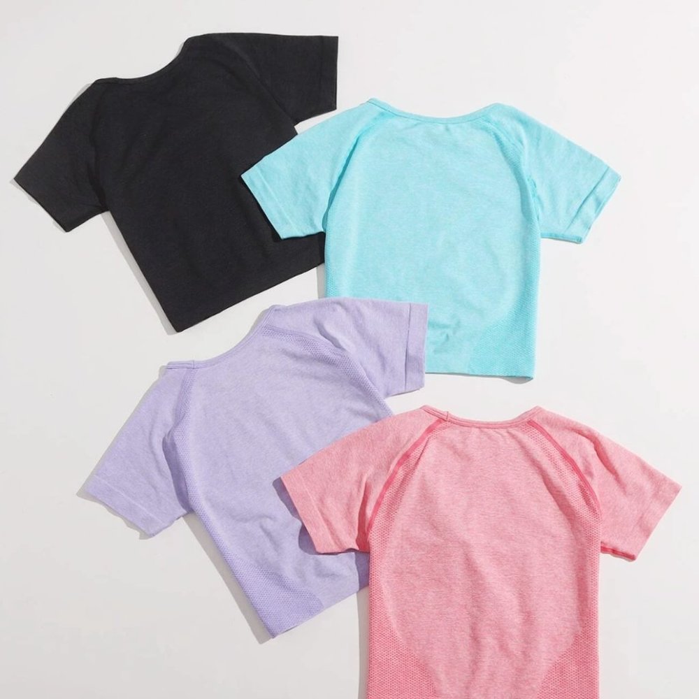 SHEIN Women's Crop Tops - Black, Blue, Purple, Pink